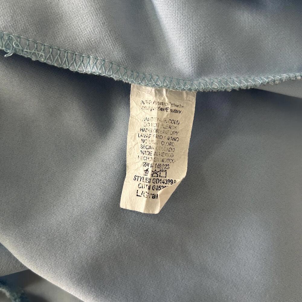 Windsor Light Blue Spaghetti Strap Scrunch Knee Length Dress Women's Large - Picture 4 of 4